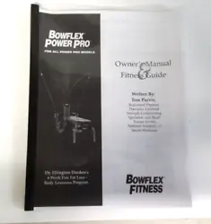 New RE-PRINT. This is a 77-page Bowflex Power Pro owners manual and fitness guide which includes a workout list and a...