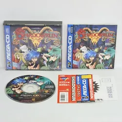 SHADOWRUN Sega Mega CD 2140 mcd JEUX VIDÉO RÉTRO JAPONAIS CLIQUEZ-LE !! CONDITION Comme photo montrée. CONTENU La...