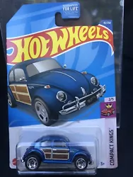 Hot Wheels 2022 1962 VOLKSWAGEN BEETLE BLUE/WOODGRAIN SIDES COMPACT KINGS 2/5 42/250 PKG MINT!!! All my cars will be...