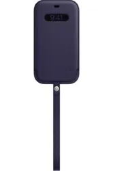 Housse en cuir avec MagSafe pour iPhone 12 Mini - Violet profond Housse élégante, fonctionnelle et...