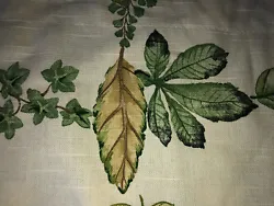 Condition is Used. THIS IS A FABULOUS WAVERLY VALANCE. IT HAS A PRETTY GREEN LEAFY PATTERN COMBINED WITH A PLAID...