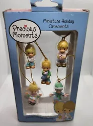 Precious Moments Miniature Ornaments Holiday Winter Wonderland Set Enesco.