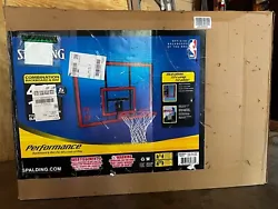 Received it as a Christmas gift for kids, but it was never put up. Included Components Backboard and Rim. Slam Jam...