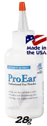 Powder will not stain or discolor coat. Top Performance ProEar Professional Ear Powder. 28 gram size.