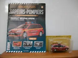 Nouvelle collection,Véhicules Légers POMPIERS N°38 Renault Mégane Break Secours Médical avec sa revue. portable:...