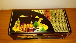 ECUADOR ART TEA Wood Storage Tea Box Handmade in Ecuador. Tea is not included .