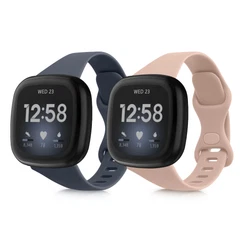 COMPATIBILITÉ : Compatible avec Fitbit Versa 4 / Sense 2 / Versa 3 / Sense. 2x bracelet compatible avec Fitbit Versa 4...