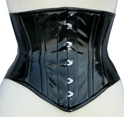 Made of 100% PVC Very Strong, Heavy Duty Fully Steel Boned Corset. Total 16 Steel Boned. 10 Spiral / Flexible Steel...