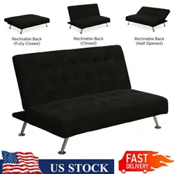 This unique and versatile futon is the perfect addition for any room in the house. Available in various fun colors that...