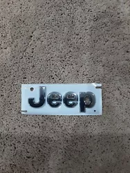 2005 2022 HOOD OR LIFTGATE CHROME EMBLEM NAMEPLATE FOR A JEEP NEW PEEL AND STICK PLEASE SEE PICTURES FOR SIZES,...