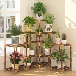 HOMKIRT plant stand is made of eucalyptus wood, which has a solid structure and good for your plants. Plant Stand...