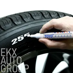 TOYO TIRES ONLY HAVE 4 LETTERS, 2 MARKERS MAY BE ENOUGH PER TIRE. BRIDGESTONE TIRES, HOWEVER, HAVE 11 LETTERS & 2...