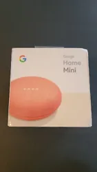 This Google Home Mini in coral color is a smart speaker that can be used to play music, control your smart home...