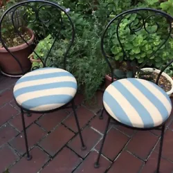 The seats were custom made covered with an indoor/outdoor. The seats are inset and easy to remove. outdoors when not in...