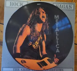 Interview Metallica Rock Sagas picture disque, en anglais, format 33t mais lecture 45t. Tres bon état, écouté une...
