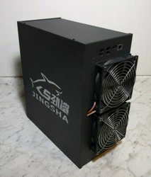 System: HiveOS. Depending on the size of GPU will fit 8 gpus with passive cooling. Will fit 4 wide GPU. The pci spacing...