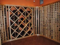 wine cellar racks.