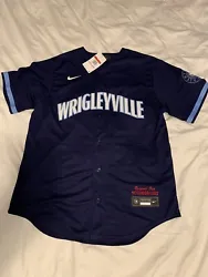 NEW Large Men’s Nike MLB Authentic Chicago Cubs City Connect Jersey. Wrigleyville, BlueNew with tags. In perfect...