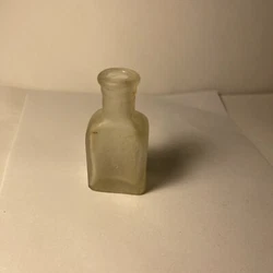 Antique Frosted Glass Bottle.