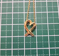 Tiffany & Co. Paloma Picasso Loving Heart Necklace Pendant 18k Yellow Gold. Loving Heart. Item cannot be used as-is....