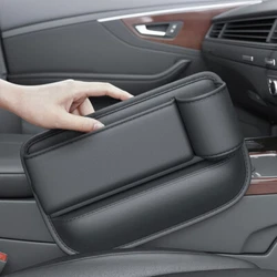 The car seat gap organizer design reasonably use the edge of the seat aperture. PREMIUM MATERIAL.Car seat gap organizer...