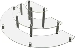 This one-of-a-kind display stand features a semi-circle construction, making it perfect setting against a wall....