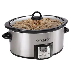 This programmable slow cooker is an ideal size for a 2-4 person household.  The digital countdown timer allows you to...