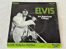 Vends 45 Tours Elvis Presley 41007. Pressage Français.