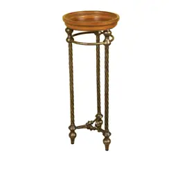 Features Pedestal. Type Pedestal. Color/Finish Walnut. Finish Family Walnut. Beautiful, yet functional, this round...