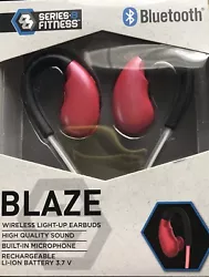 Series 8 Fitness Blaze Wireless Light-up Earbuds. Condition is 