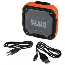 Klein AEPJS2 Bluetooth Speaker with Magnetic Strap - New Factory Sealed. A magnet is smartly embedded in the strap...