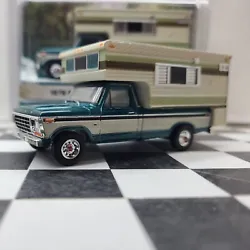 1978 Ford F-250 Pickup Truck with Large Camper Camper Special 1/64 1979 F-350.