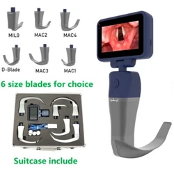 Reusable Video Laryngoscope with 6 sizes of blades. Why use our Video Laryngoscope?. -USB cable 1. -Probes connector...