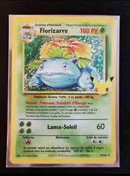 Carte Pokémon Florizarre 15/102 Set de Base - 25 Ans Célébrations.
