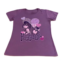 Disney Huggable Eeyore Winnie the Pooh￼ T-shirt￼ Purple Woman’s Sz L￼. This T-shirt is in nice preowned...