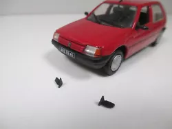 SET of 2 Black resin mirrors 3D printer for PEUGEOT 205 NOREV at 1/43. The Peugeot 205 Rouge model is not for sale....