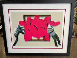 Signed and Numbered Serigraph ( Screen Print ) in Pencil by Hijack. 