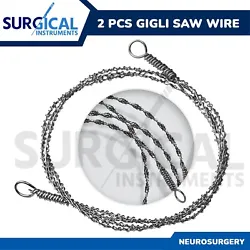 The Gigli Saw Wire is corrosion resistant, features a high mirror finish, and is tarnish free. The Gigli Saw Wire is...
