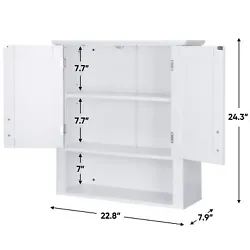 Internal partition size: 52.3 15.5 1.2cm/20.59 6.1 0.47in. 【Multiple Use】 The white country style will bring a...