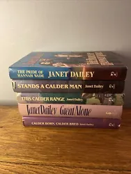 Janet Dailey Calder, The Great Alone Romance HC Lot 5. Calder Born, Calder Bred The Great Alone This Calder Range...