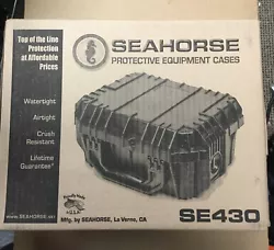 Seahorse Protective Equipment Case SE430. New open box. We only accept PayPal and we only ship to confirmed addresses...