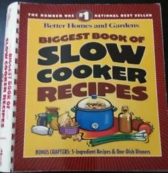 Biggest Book of Slow Cooker Recipes, to many to list or show complete index it just goes on and on.
