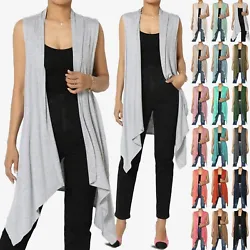 Relaxed fit, Flowy cardigan, Lightweight super soft jersey. this stylish contemporary vest can be styled up or down for...