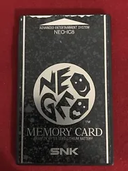 Neo Geo AES Memory Card SNK bon état quelques traces d’usure voir photos Envoi rapide soigné