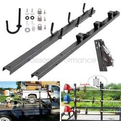 This sturdy, steel rack mounts securely to the rail of your open utility trailer. Then attach the pre-drilled towers...
