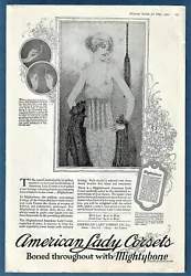 Large original print ad from 1920 magazine.