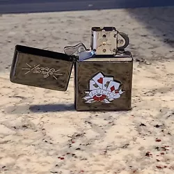 2007 Collectors Edition Lighter - Sailor Jerry Lucky Midnight Chrome Finish Unfired.  New condition, never used.