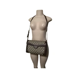 GUCCI Vintage GG Monogram Classic Sherry Line Med Shoulder Crossbody Bag Handbag.