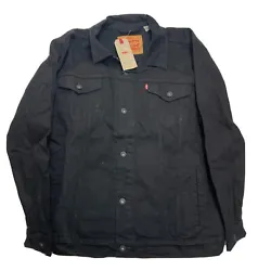 Levis Denim Jean Trucker Jacket Mens XXXL black Marked pre-worn so can’t be returned to retail store Feel free to ask...