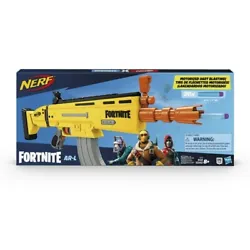 Play Fortnite in real life with this Nerf Elite blaster that features motorized dart blasting. Power up the motor with...